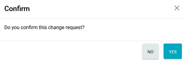 Confirm dialog